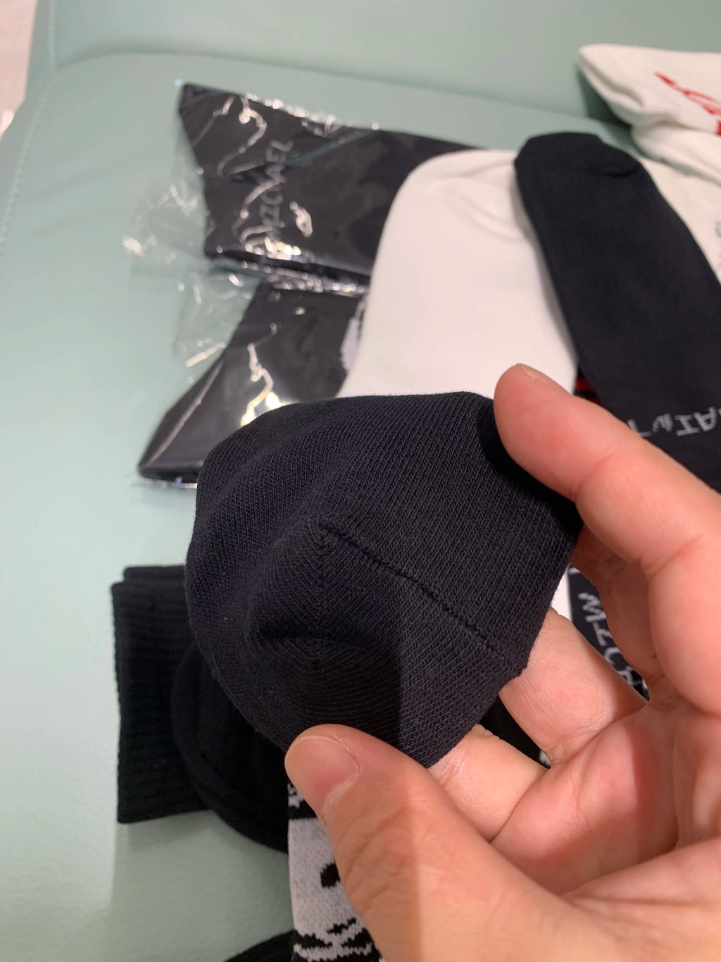 Real Pics One Pair Black White Socks Men Women Basketball Socks 25ss