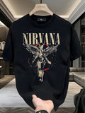 Angel, Nirvana Rebirth, Pattern Front Print, Men's Short sleeved T-shirt