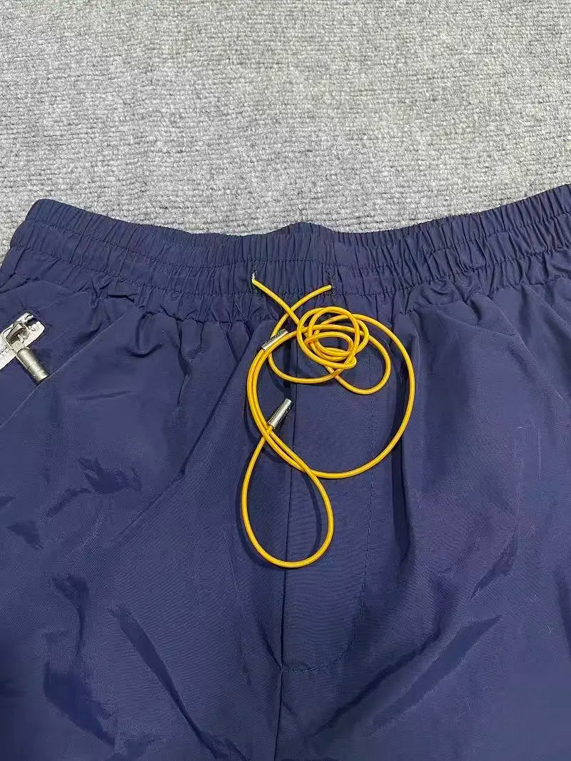 High street fashion RHUDE letter printed hip-hop casual pants beach pants men's five quarter shorts