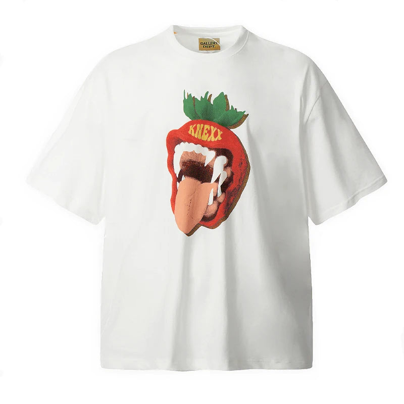 Men White and Black T-shirts T shirt Dept Gallery Dept Clothes Summer