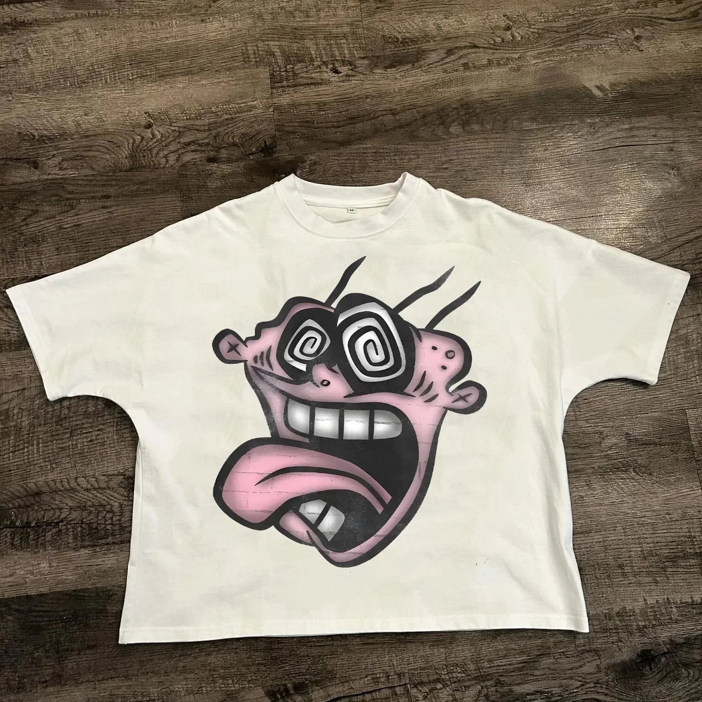 Chic American Anime Cartoon Street Hip-hop Cotton Men's Summer Fashion Loose Graphic T Shirts Streetwear Harajuku Unisex Tops