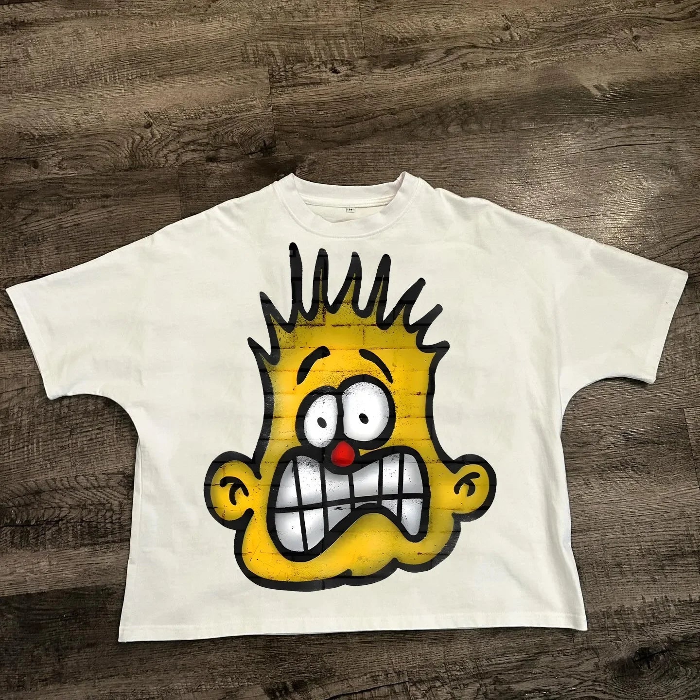 Chic American Anime Cartoon Street Hip-hop Cotton Men's Summer Fashion Loose Graphic T Shirts Streetwear Harajuku Unisex Tops