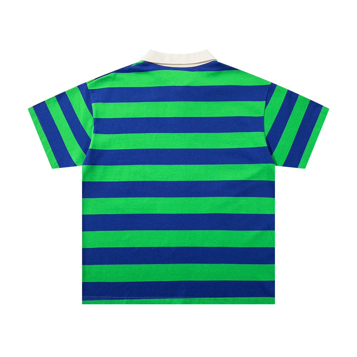 Color Match Striped Shinning Diamon Polo Shirts for Men Patchwork Streetwear Cotton High Quality Summer T-shirts Oversized