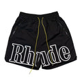 High street fashion RHUDE letter printed hip-hop casual pants beach pants men's five quarter shorts