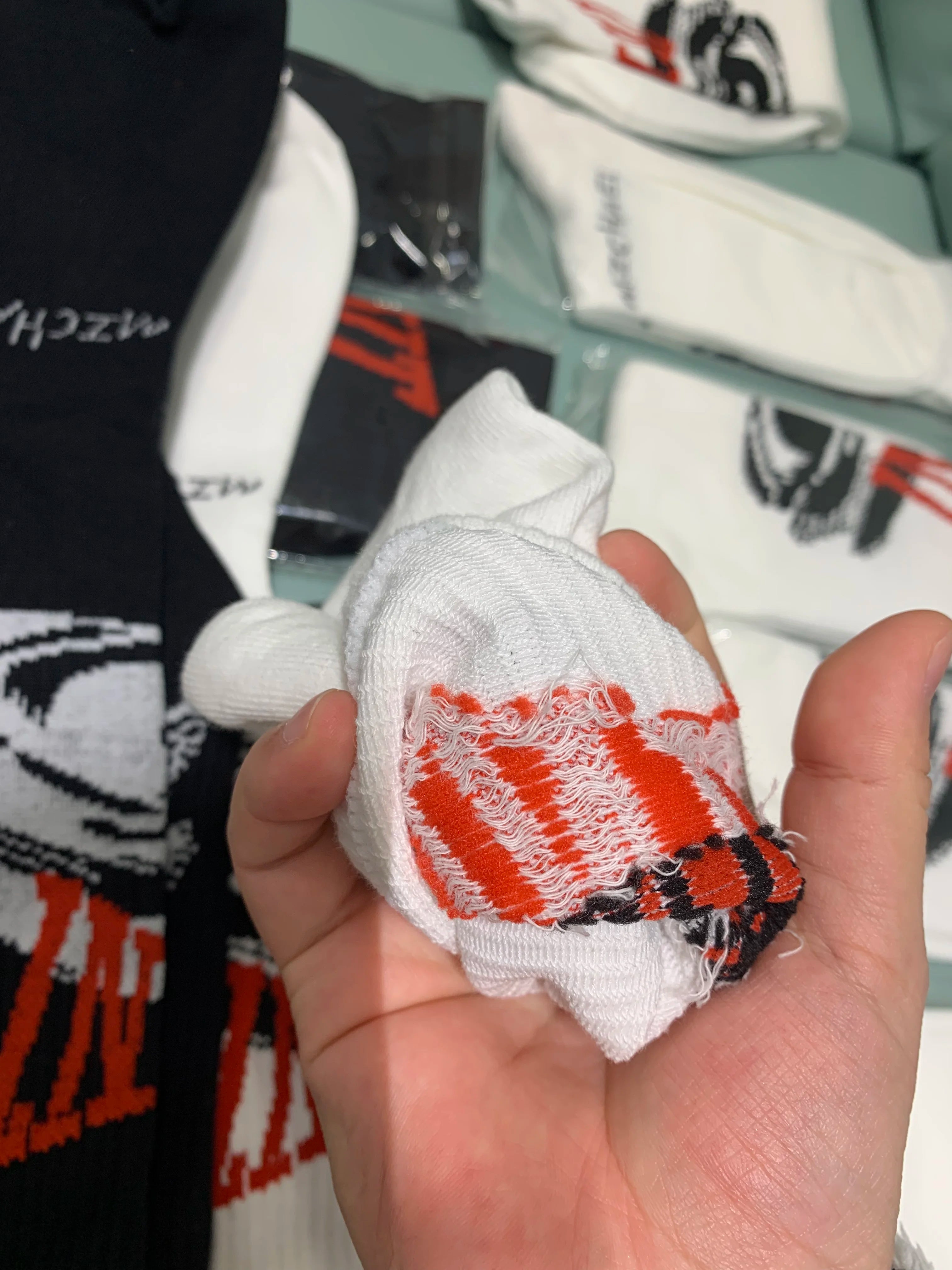 Real Pics One Pair Black White Socks Men Women Basketball Socks 25ss