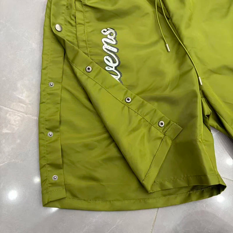 Green Triple Sevens Inseide Splice Black Shirts Chest Embroidery Label T-shirt Men Women Back 07 Digit Short Sleeve Loose Shirt